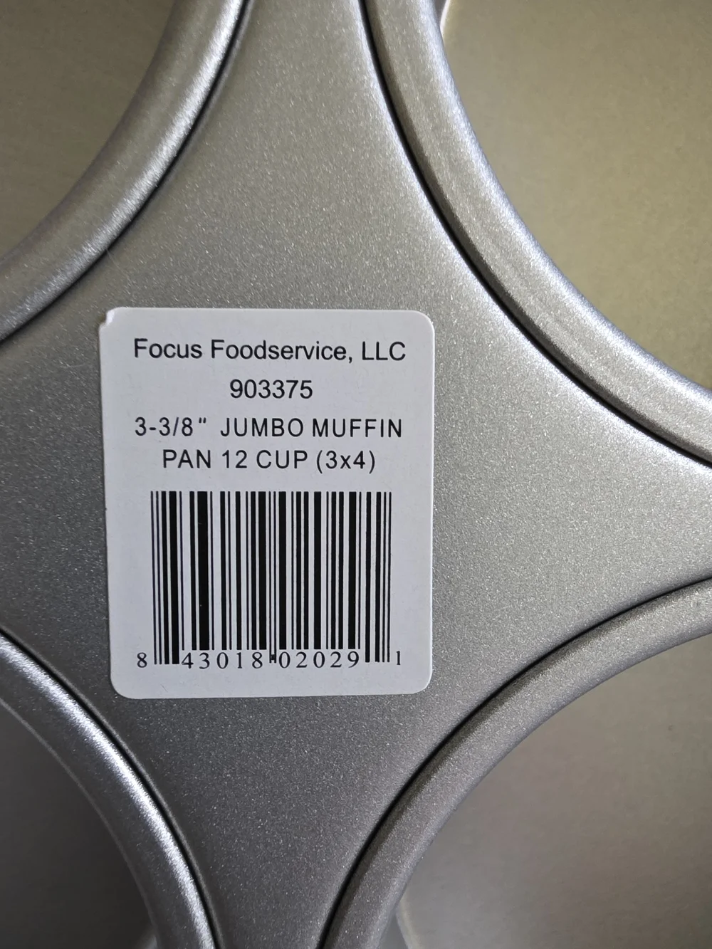 NWT Chicago Metallic 43375 Jumbo Muffin Pan Glazed 12-Cup Aluminized Steel